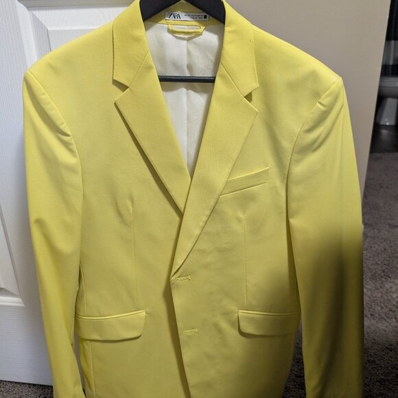 Mens Bright Yellow Mens Blazer Size 40R - Picture 1 of 2